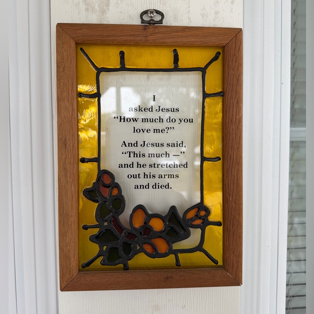 Vintage Faux Stained Glass Decor